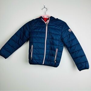 Original Marines Blue Quilted Puffer Jacket Lightweight Insulation Size 7/8